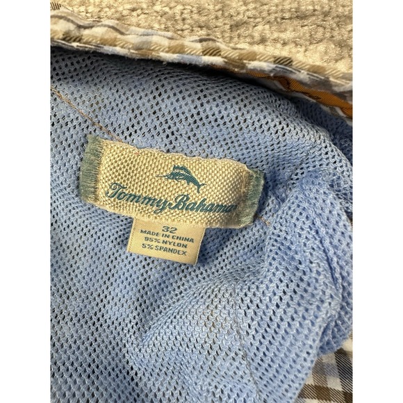 Lot of 2 Tommy Bahama Shorts Mens 32 Gray Blue Chino Flat Front Stretch Casual - Picture 16 of 16